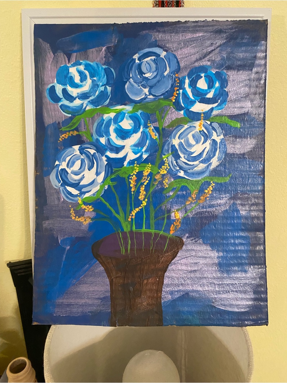 9x12 half a dozen roses cardboard art
